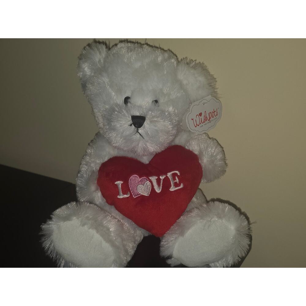 LOVE Wish Pets 2009‎ Kelvin White Bear 12"